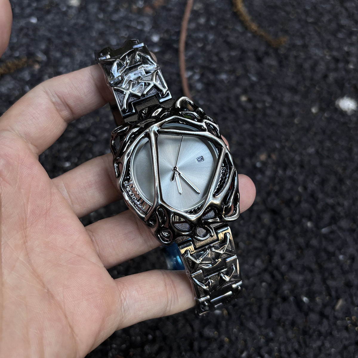 Inferno Series Gothic Metal Clock