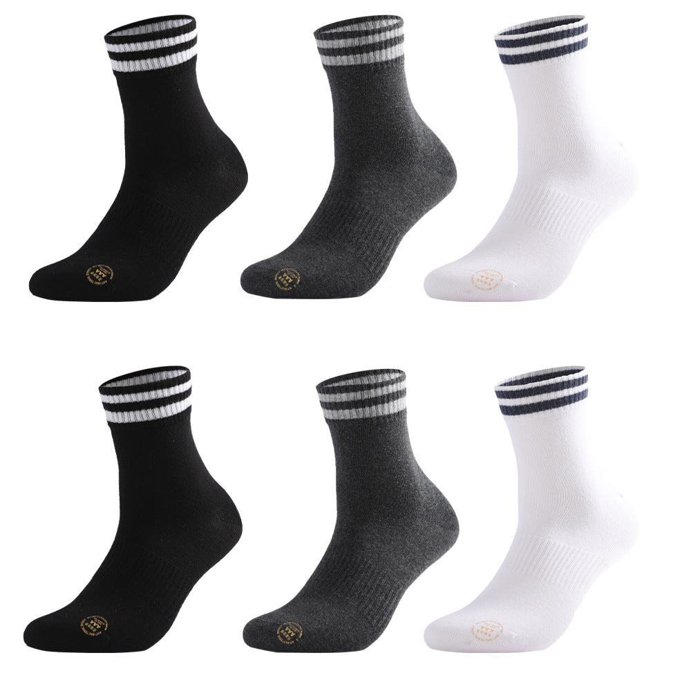 SportLine 6-Pack Striped Athletic Socks Set