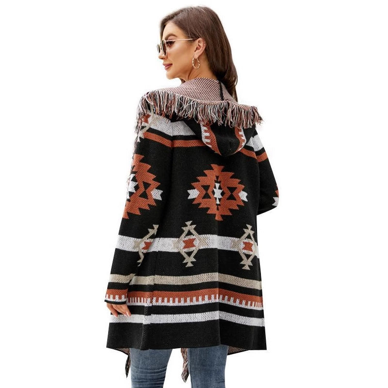 Scarlet Tribal Cardigan