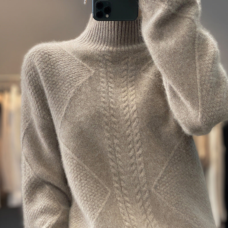 Cable-Knit Soft Sweater