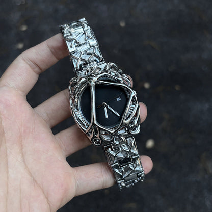 Inferno Series Gothic Metal Clock
