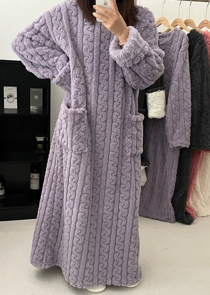 Teddy Cozy Plush Home Dress
