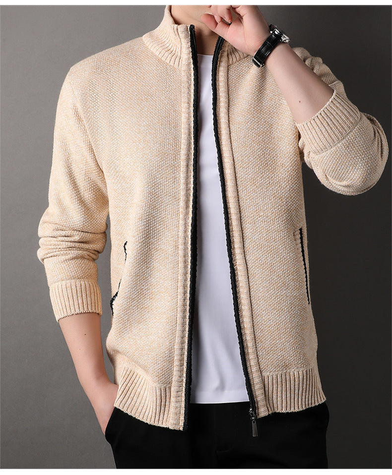 Nero Knit Zip Cardigan