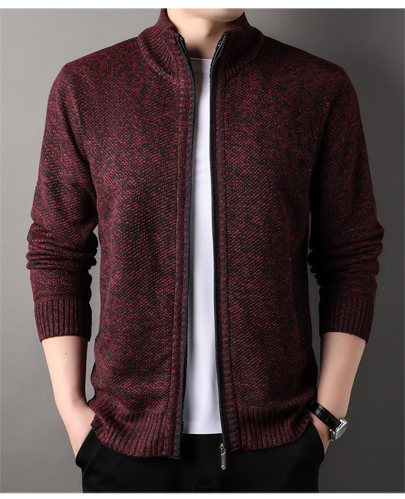Nero Knit Zip Cardigan