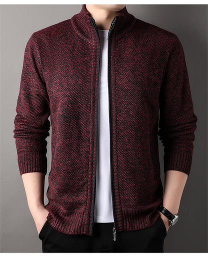 Nero Knit Zip Cardigan