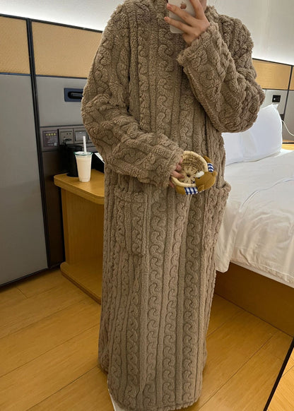 Teddy Cozy Plush Home Dress
