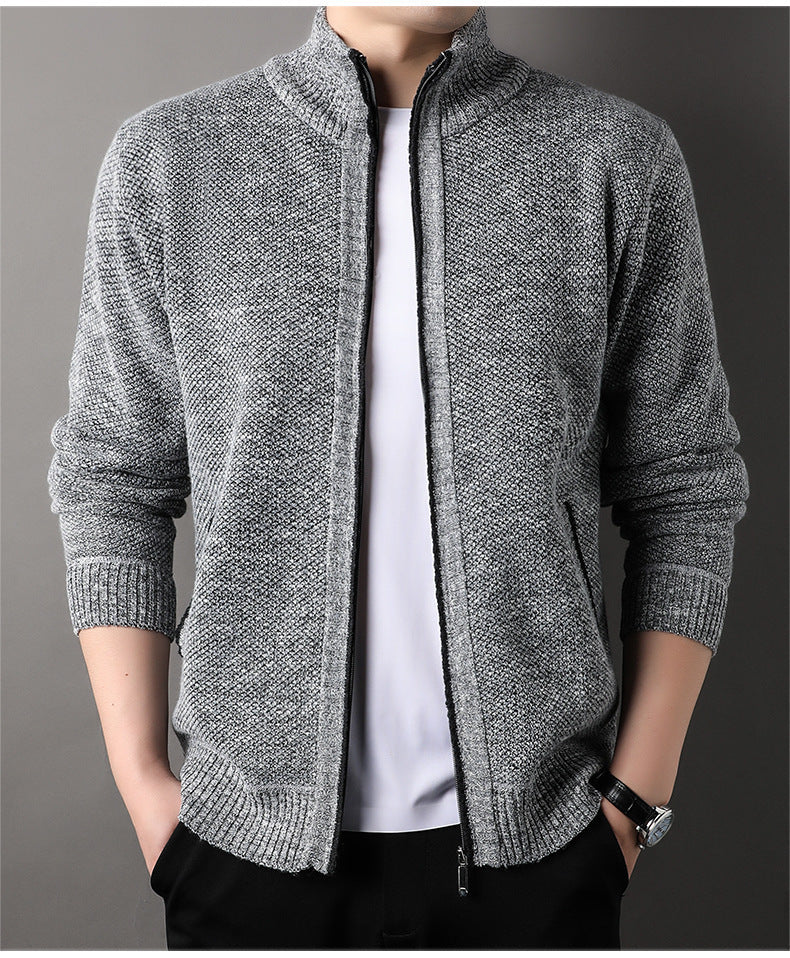 Nero Knit Zip Cardigan