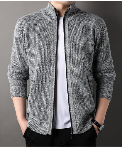 Nero Knit Zip Cardigan