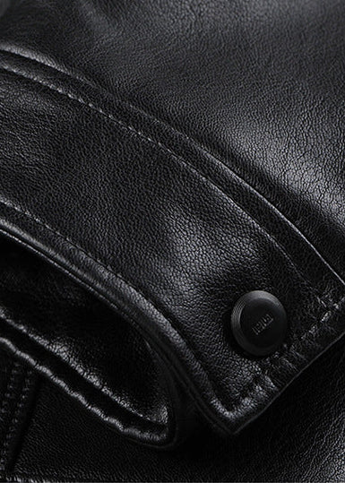 Leather and Fur Winter Coat