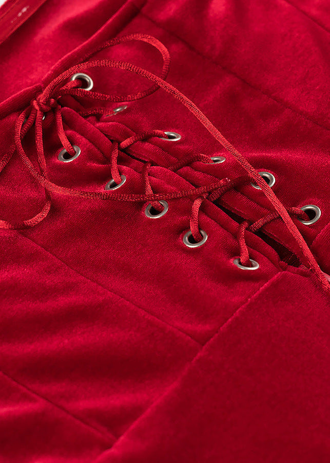 Scarlet Touch Velvet Dress
