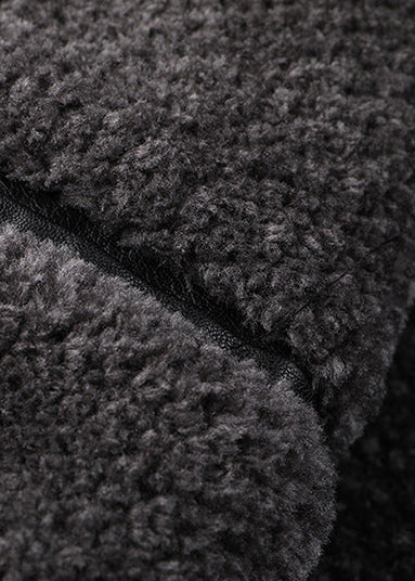 Leather and Fur Winter Coat