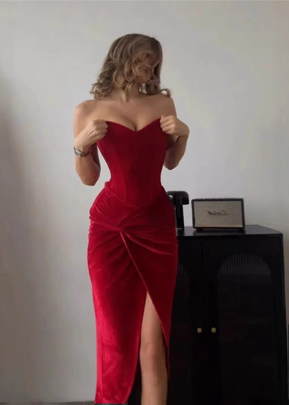 Scarlet Touch Velvet Dress