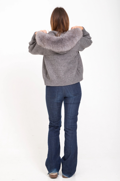 CozyFur Knit hoodie