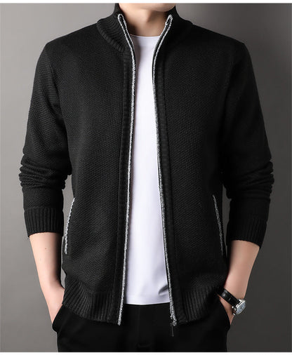 Nero Knit Zip Cardigan
