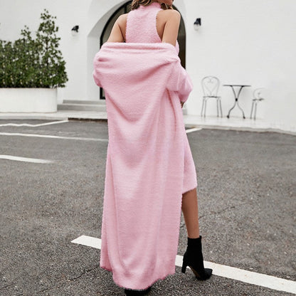Harper Knit Set — Long Cardigan + Knit Dress Set