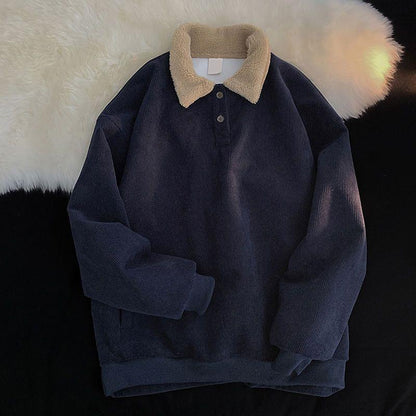 Relaxed Polar Collar Sweatshirt