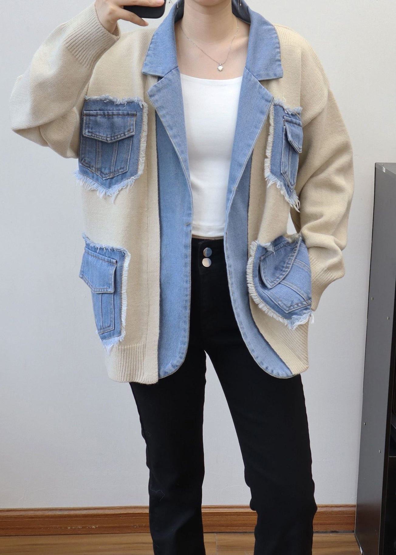 Hybrid Denim Knit Jacket