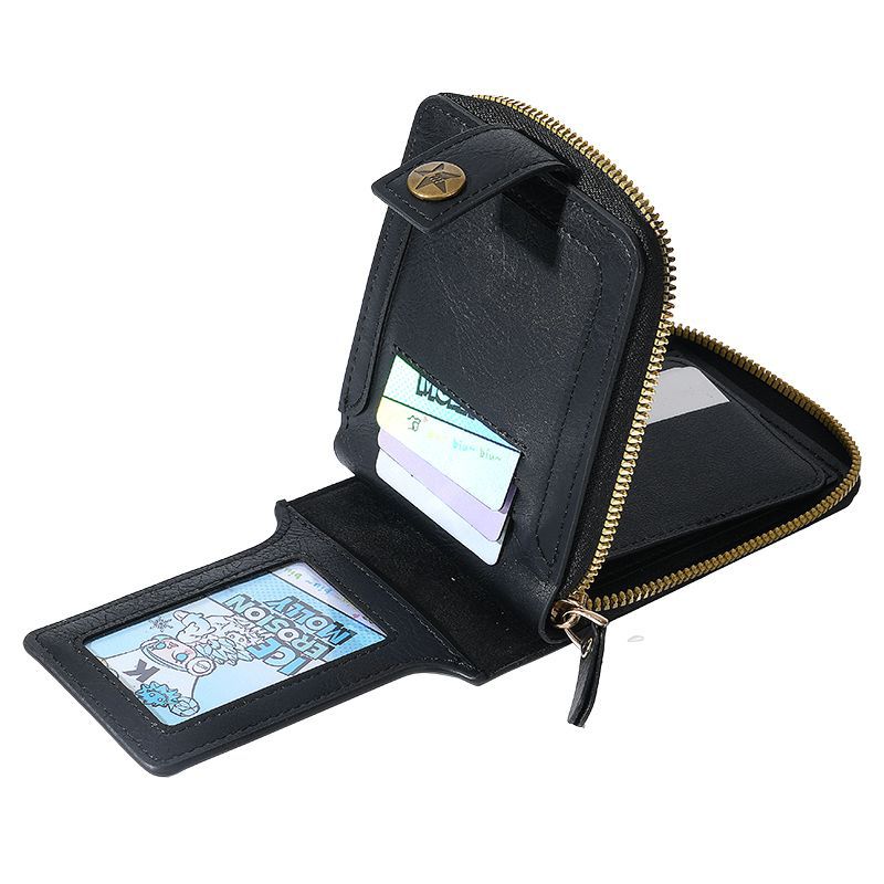 etroStar Leather Zipper Wallet