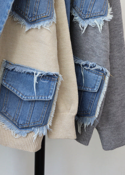 Hybrid Denim Knit Jacket