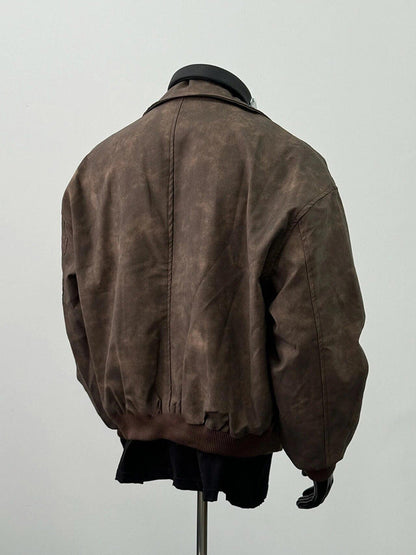 Shadowline Suede Bomber Ceket