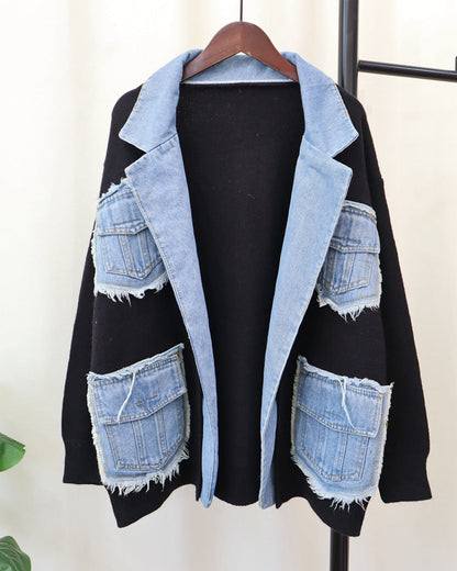 Hybrid Denim Knit Jacket