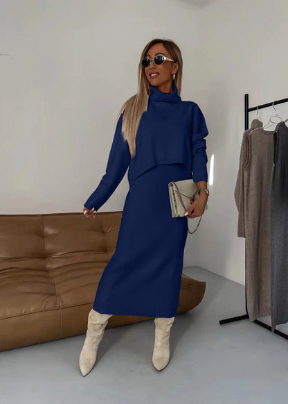 Long Ribbed Knit Dress