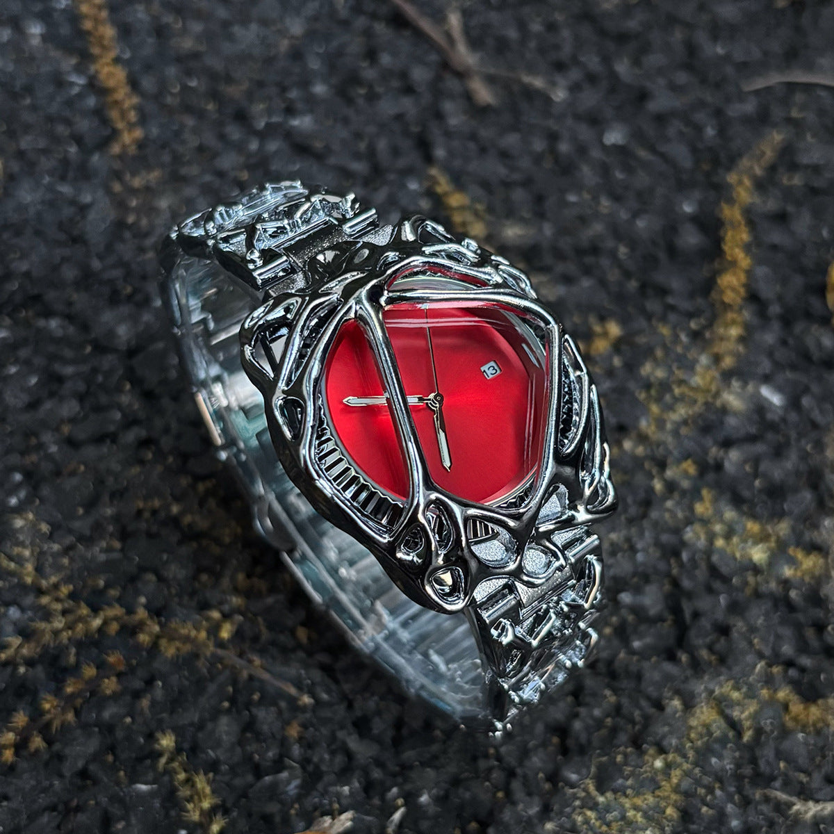Inferno Series Gothic Metal Clock