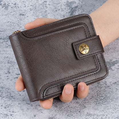 etroStar Leather Zipper Wallet