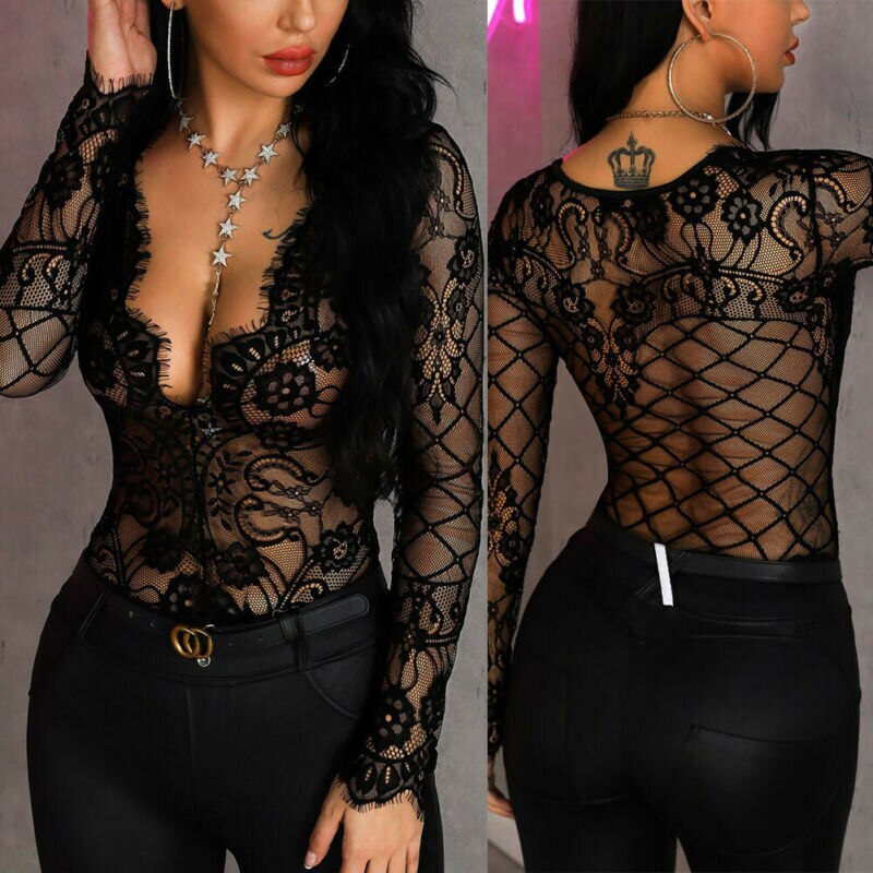 SCARLETT SHEER LACE TOP