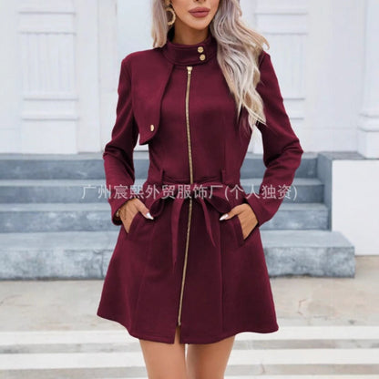 Katherine Belt Detailed Trench Coat