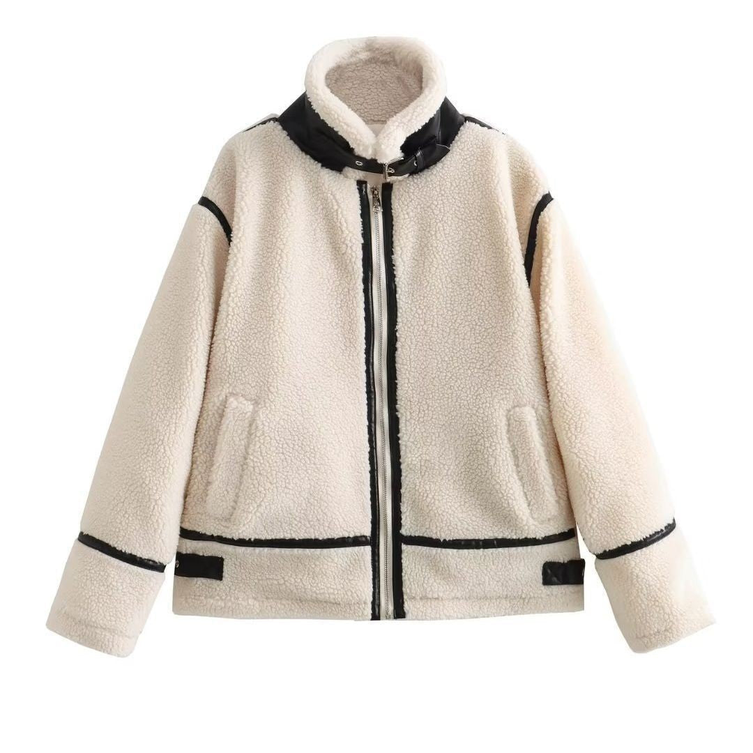 Aspen Teddy Piping Jacket