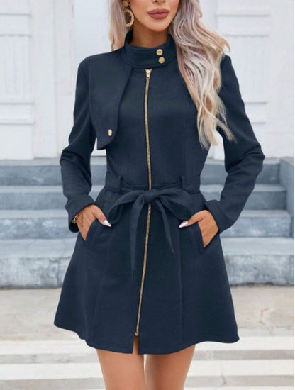 Katherine Belt Detailed Trench Coat