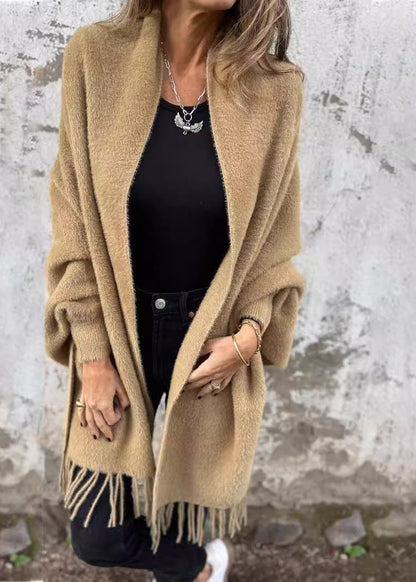 Cozy Fringe Knit Cardigan