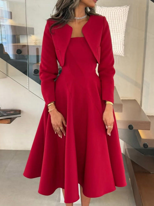 Evelyn Long Sleeve Midi Dress