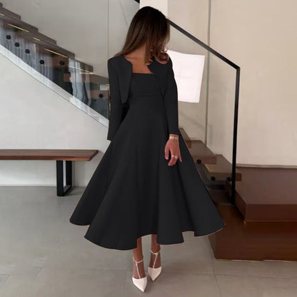 Evelyn Long Sleeve Midi Dress
