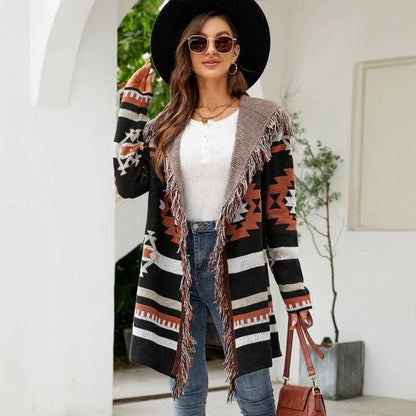 Scarlet Tribal Cardigan