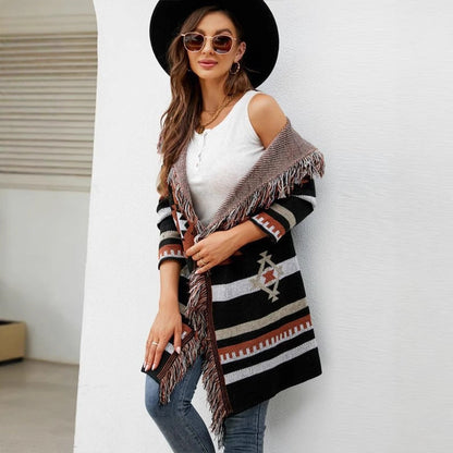 Scarlet Tribal Cardigan