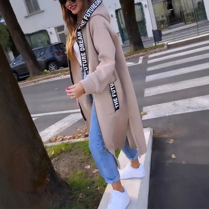 UrbanFlow Hooded Long Cardigan