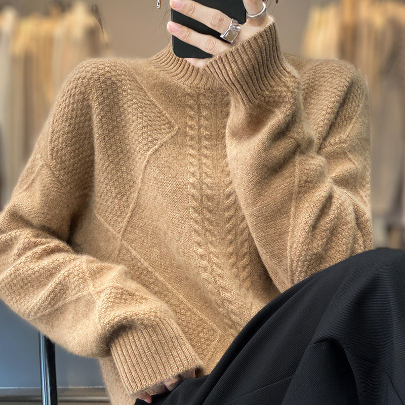 Cable-Knit Soft Sweater