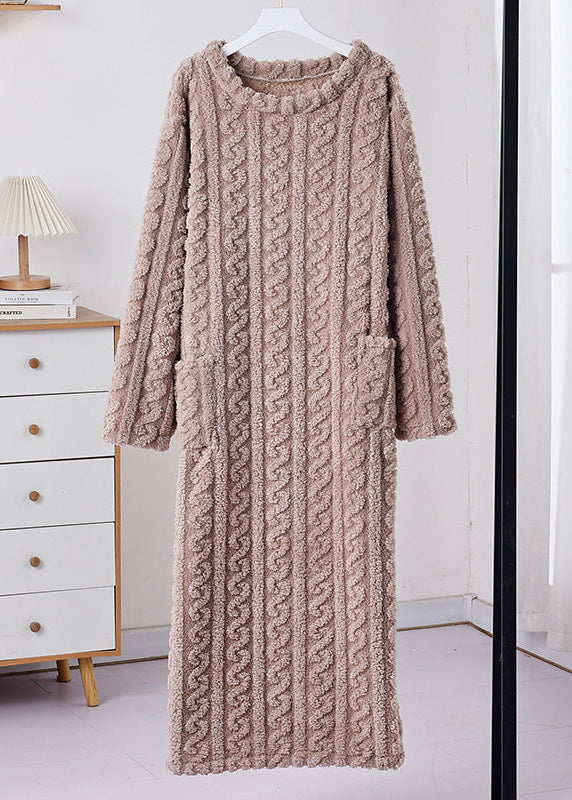 Teddy Cozy Plush Home Dress