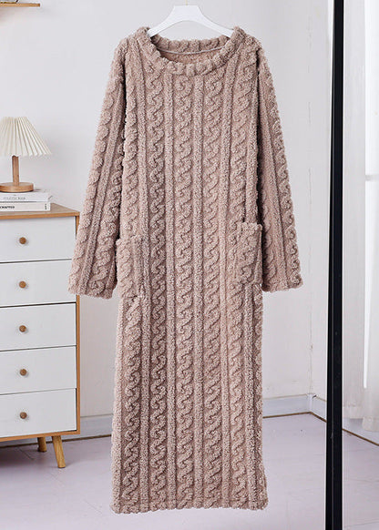 Teddy Cozy Plush Home Dress