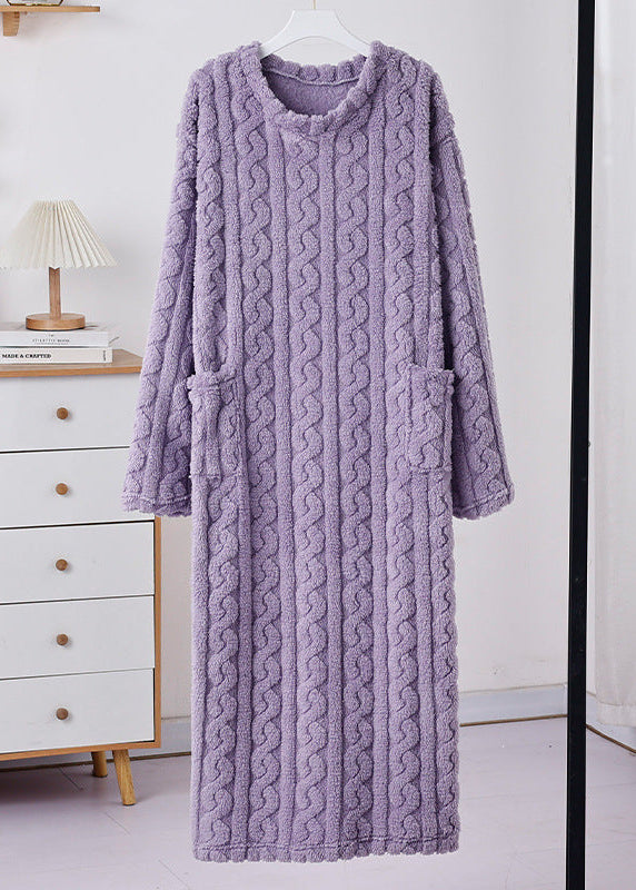 Teddy Cozy Plush Home Dress