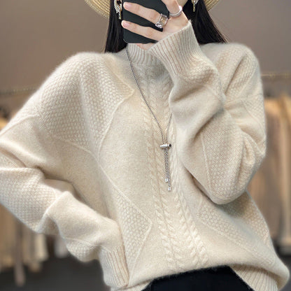 Cable-Knit Soft Sweater