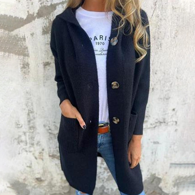 Sofia Hooded Medium Cardigan
