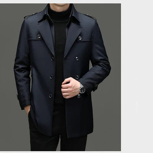 Mid-length trench coat
