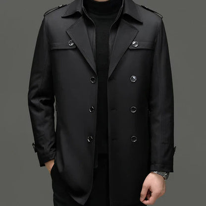 Mid-length trench coat