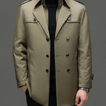 Mid-length trench coat